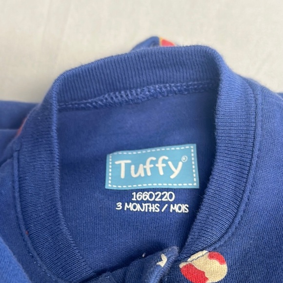 Tuffy Blue Baby Onesie with Space Design - Picture 2 of 3